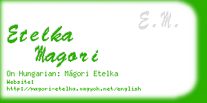 etelka magori business card